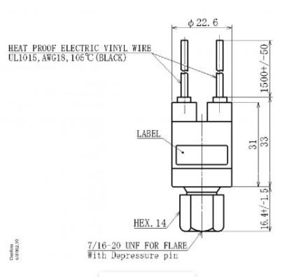 061F8494 DANFOSS REFRIGERATION Cartridge pressure switch